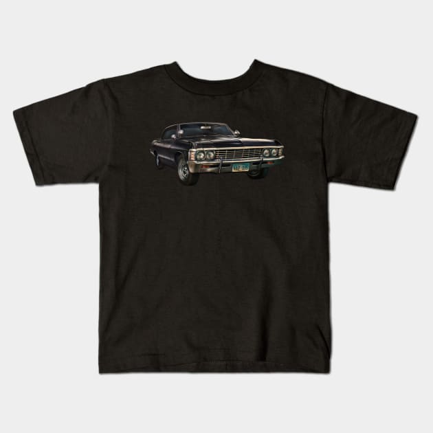 '67 Impala Kids T-Shirt by threshthesky